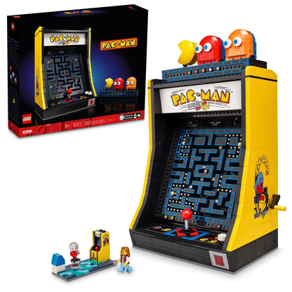 LEGO Icons PAC-Man Arcade Building Sets for Adults - Collectible Office, Shelf, or Bedroom Decor - Gifts for Men & Women - W/Moving Handle to Recreate Game - 10323