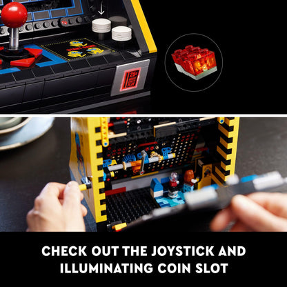 LEGO Icons PAC-Man Arcade Building Sets for Adults - Collectible Office, Shelf, or Bedroom Decor - Gifts for Men & Women - W/Moving Handle to Recreate Game - 10323