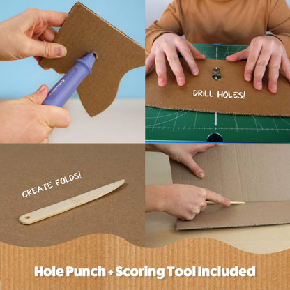 Chompshop ChompSaw Cardboard Cutter, Kid-Friendly Power Tool, Ages 5+