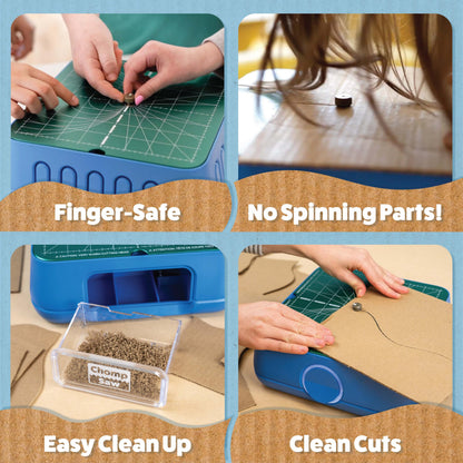 Chompshop ChompSaw Cardboard Cutter, Kid-Friendly Power Tool, Ages 5+